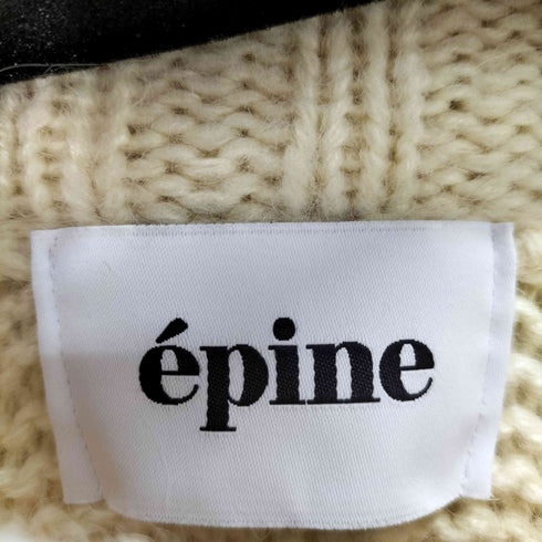 エピヌ epine arm volume cable knit レディース