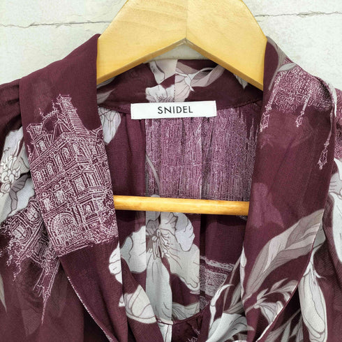 スナイデル snidel 22AW プリーツボウタイ プリントワンピース レディース JPN:1