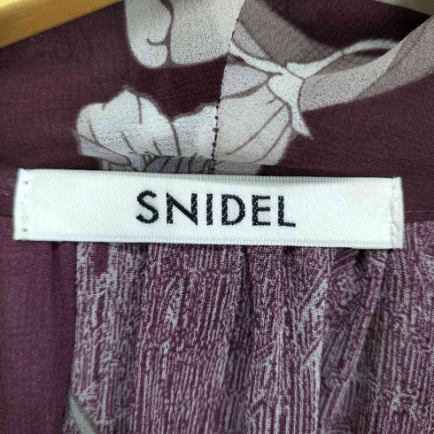スナイデル snidel 22AW プリーツボウタイ プリントワンピース レディース JPN:1