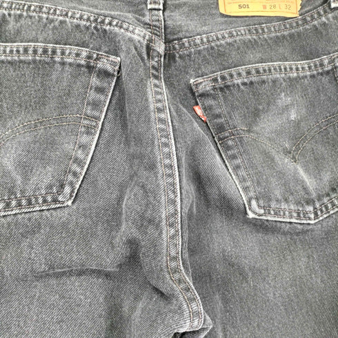 リーバイス Levis 90s USA製 501 ブラックデニムパンツ メンズ 28x32