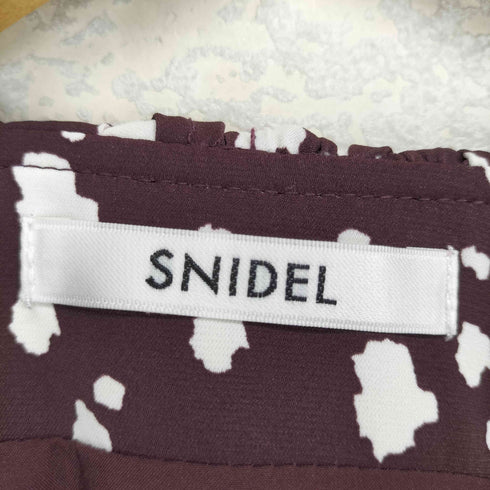 スナイデル snidel 22AW ケープカラー幾何ドットワンピ レディース JPN:1