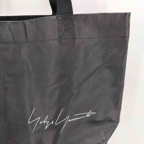 ヨウジヤマモト Yohji Yamamoto SIGNATURE LEATHER MINI TOTE BAG メンズ