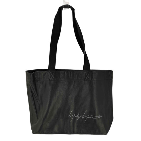 ヨウジヤマモト Yohji Yamamoto SIGNATURE LEATHER MINI TOTE BAG メンズ