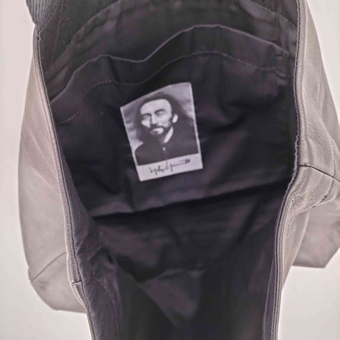 ヨウジヤマモト Yohji Yamamoto SIGNATURE LEATHER MINI TOTE BAG メンズ