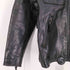 ハーレーダビッドソン HARLEY-DAVIDSON 襟ボア 裏地チェック ホースレザー シングル ライダースジャケット メンズ import:M
