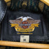 ハーレーダビッドソン HARLEY-DAVIDSON 襟ボア 裏地チェック ホースレザー シングル ライダースジャケット メンズ import:M