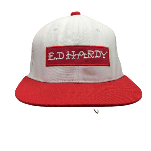 エドハーディー Ed Hardy ロゴ 刺繍 バイカラー 6パネル キャップ メンズ