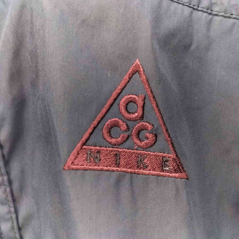 ナイキエーシージー NIKE ACG 00S バイカラー 比翼 ロゴ刺繍 マウンテンパーカー メンズ import:M