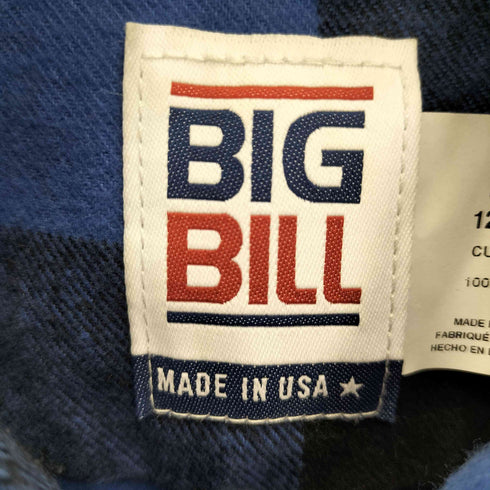 ビッグビル BIG BILL USA製 121 L/S 9oz Premium Brawny Flannel プレミアム ブローニー フランネル バッファローチェック シャツ メンズ import:M