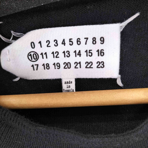 メゾンマルタンマルジェラ Maison Martin Margiela 15SS ダメージデザイン ウール混 クルーネックニット メンズ import:L