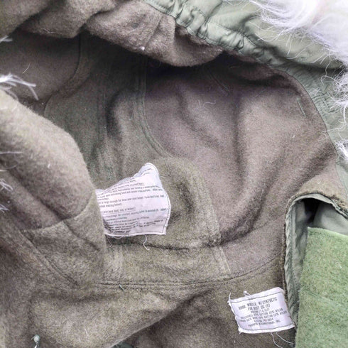 ユーエスアーミー U.S. ARMY 70S W/SYNTHETIC FUR RUFF OG-107 M-65 M-51 Parka Attachment ファー フード ヘッドウェア 1977年製 メンズ
