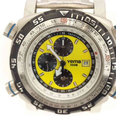 YEMA Master Elements Chrono Alarm Vintage クオーツ 腕時計 メンズ