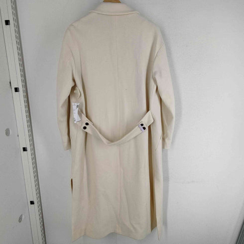 ニジュウサンク 23区 ソフト コンプレスト スムース コート サイドスリット ウールロングチェスターコート レディース JPN:36