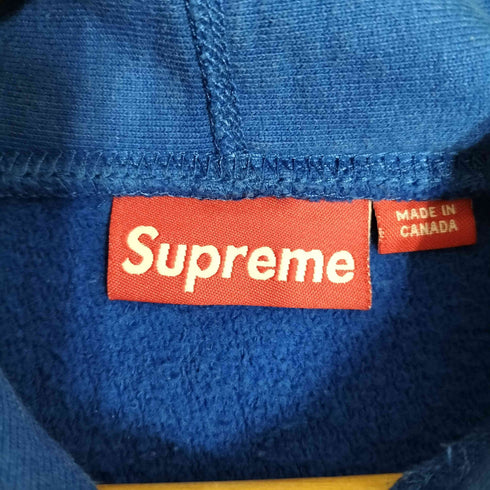 シュプリーム Supreme カナダ製 初期 紙タグ ロゴ刺繍 プルオーバーパーカー メンズ import:L