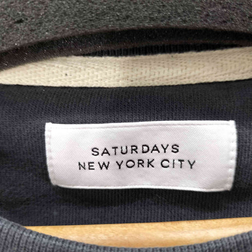 サタデーズニューヨークシティ Saturdays NYC フロントプリント クルーネックスウェット メンズ import:S