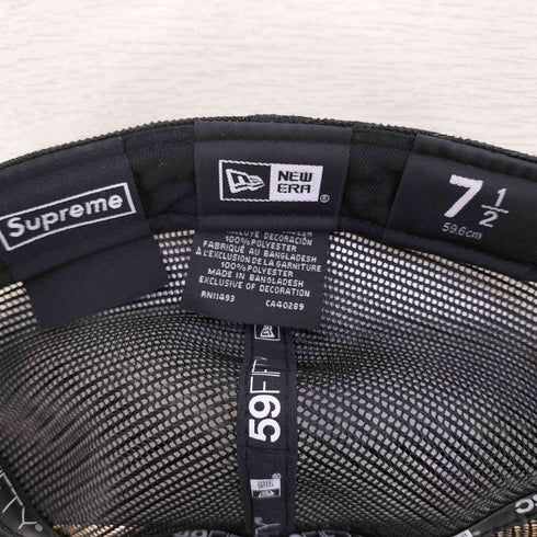 シュプリーム Supreme Box Logo Mesh Back New Era Cap ボックスロゴ メッシュバック キャップ メンズ 7 1/2
