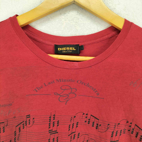 ディーゼルブラックゴールド DIESEL BLACK GOLD The Last Minute Orchestra フロント楽譜プリント半袖Tシャツ メンズ S