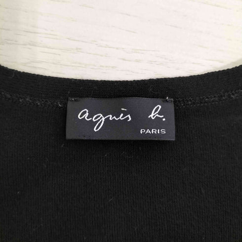 アニエスベー agnes b. PARIS ショートスリーブ ニットカーディガン レディース