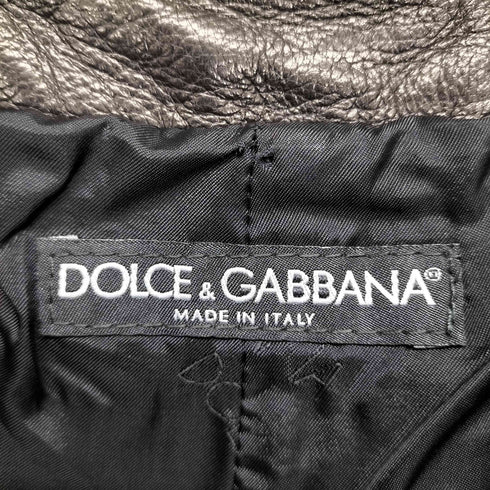 ドルチェアンドガッバーナ DOLCE&GABBANA 2000SS レザーボンテージバイカーパンツ レディース 40