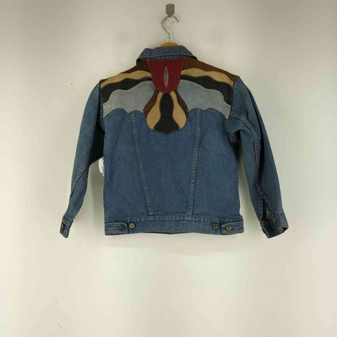 リーバイス Levis USA製 57508-0214 リメイクレザー デニムジャケット レディース JPN:M