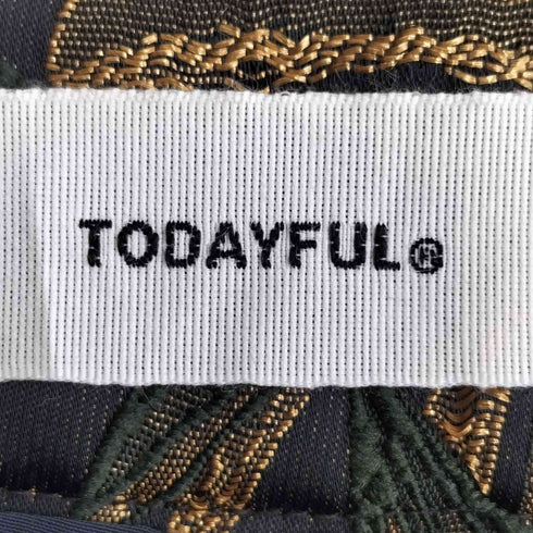 トゥデイフル TODAYFUL Jacquard Slit Trousers ジャガードスリットトラウザーズ レディース JPN:38