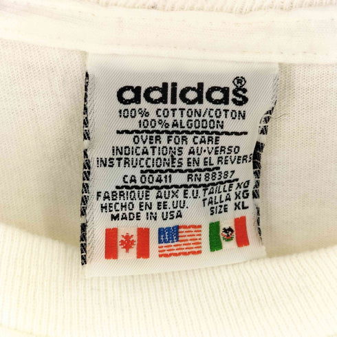 アディダス adidas MADE IN USA ロゴプリント Tシャツ メンズ import:S