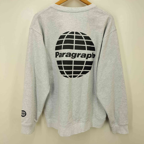 パラグラフ PARAGRAPH ロゴプリント クルーネックスウェット メンズ