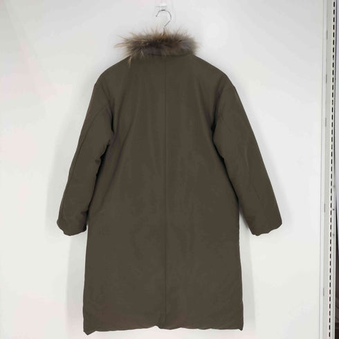 ユナイテッドアローズグリーンレーベルリラクシング UNITED ARROWS green label relaxing 2WAY ファー ノーステッチ ダウン コート レディース 34