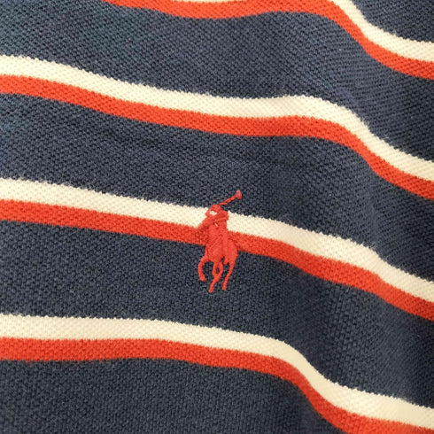 ポロバイラルフローレン Polo by RALPH LAUREN ポニー刺繍 ボーダー柄 S/S ポロシャツ メンズ 4XB