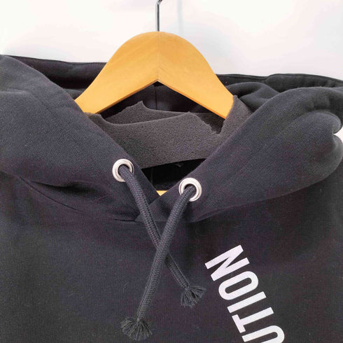 G|FASHION MADE IN ITARY メッセージプリントオーバーサイズパーカー メンズ import:XXL