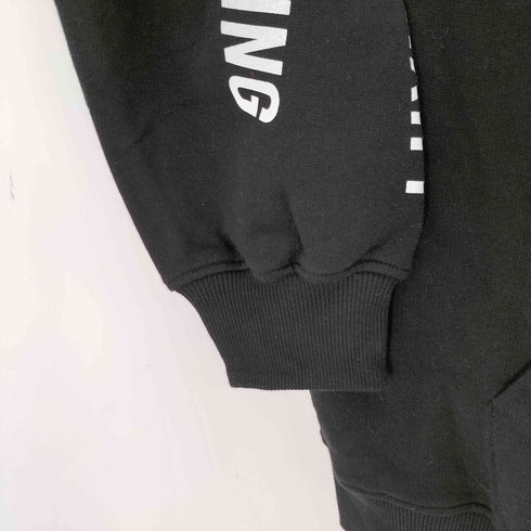 G|FASHION MADE IN ITARY メッセージプリントオーバーサイズパーカー メンズ import:XXL
