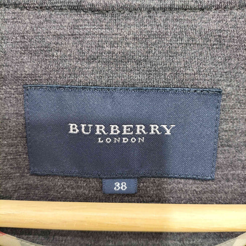 バーバリーロンドン BURBERRY LONDON ノーカラー ウール ブルゾンジャケット レディース DE:38