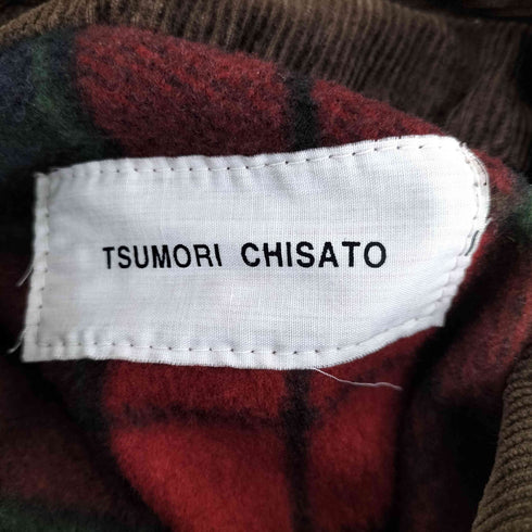 ツモリチサト TSUMORI CHISATO ダブルコーデュロイジャケット レディース