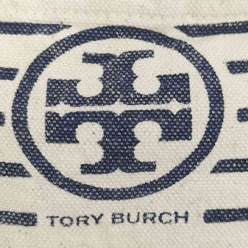 トリーバーチ TORY BURCH ボーダー キャンバス トートバッグ レディース