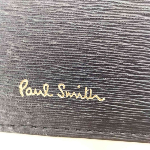 ポールスミス Paul Smith ロゴ刻印レザーパスケース メンズ