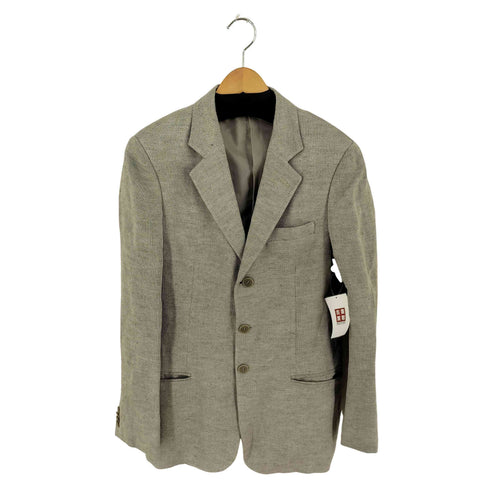 ジョルジオアルマーニ Giorgio Armani イタリア製 3B シルク混 テーラードジャケット BORGO 21 黒タグ メンズ