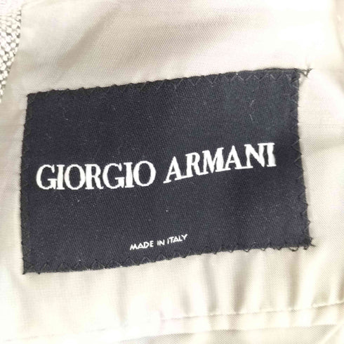 ジョルジオアルマーニ Giorgio Armani イタリア製 3B シルク混 テーラードジャケット BORGO 21 黒タグ メンズ