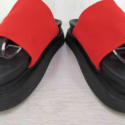 コス COS Knitted Slides プラットフォーム ニット スライドサンダル レディース EUR:38