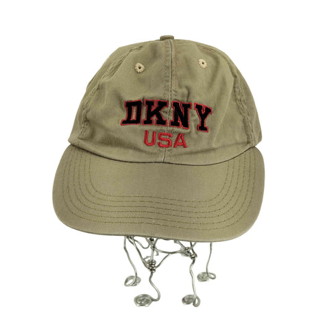 ダナキャランニューヨーク DKNY 00S USA製 フロンドロゴ 6パネルキャップ メンズ