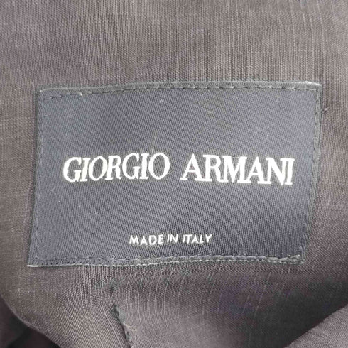 ジョルジオアルマーニ Giorgio Armani イタリア製 3B センターベント BORGO 21 比翼テーラードジャケット 黒タグ メンズ