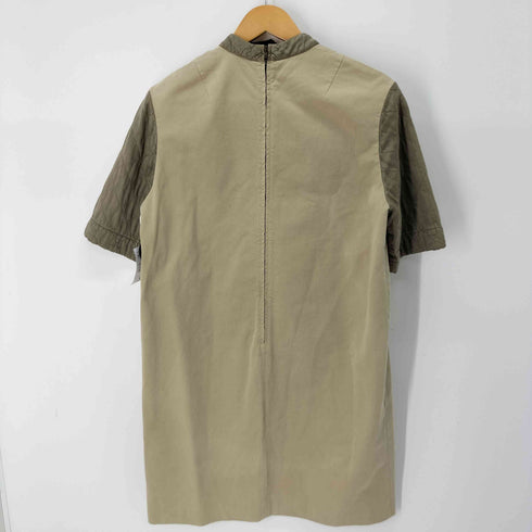 ドリスヴァンノッテン DRIES VAN NOTEN 袖キルティング エンブレム刺繍S/Sワンピース 異素材切替 レディース JPN:36