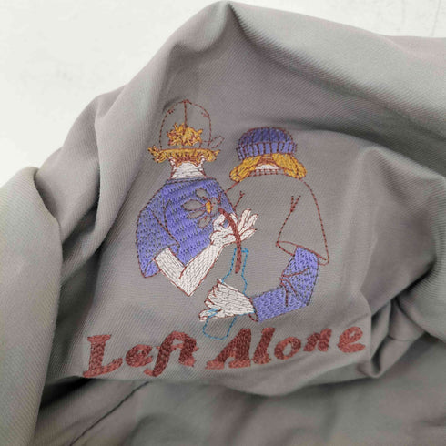 レフトアローン LEFT ALONE 刺繍ロゴ ゼブラ柄 リバーシブル メッセンジャーバッグ メンズ