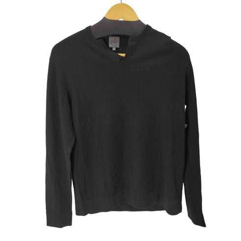 シーケーカルバンクライン ck Calvin Klein ロングスリーブ ウールニット メンズ L