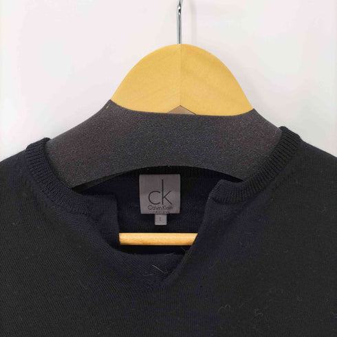 シーケーカルバンクライン ck Calvin Klein ロングスリーブ ウールニット メンズ L