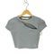 カルバンクラインジーンズ Calvin Klein Jeans カットアウト リブクルーネックTシャツ レディース JPN:S