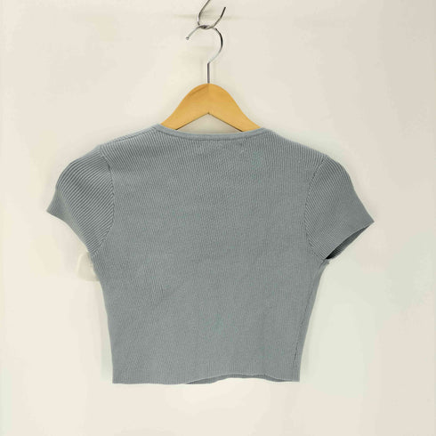 カルバンクラインジーンズ Calvin Klein Jeans カットアウト リブクルーネックTシャツ レディース JPN:S