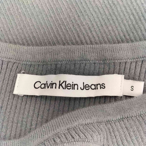 カルバンクラインジーンズ Calvin Klein Jeans カットアウト リブクルーネックTシャツ レディース JPN:S