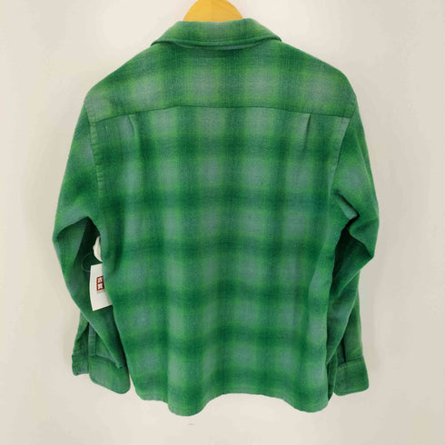 WINTER HAVEN 60S ウール混 フラップポケット L/S シャドーチェック シャツ メンズ JPN:L