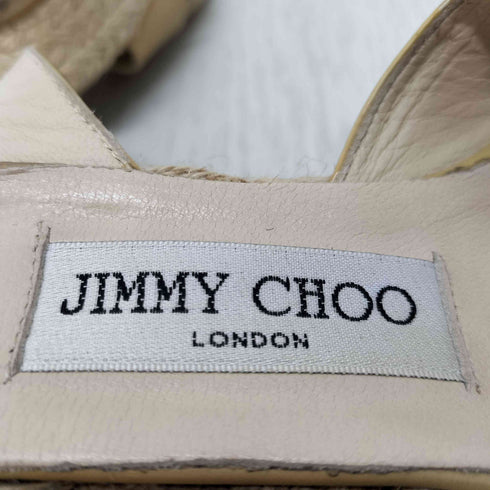 ジミーチュウ JIMMY CHOO ウェッジソールサンダル クロスストラップ レディース EUR:34