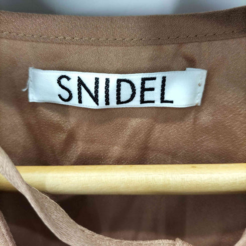 スナイデル snidel プリーツフリルディテールワンピース レディース JPN:0